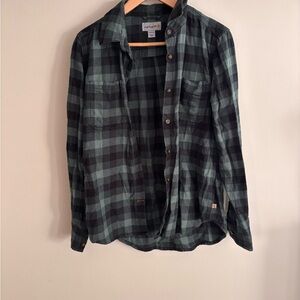 Carhartt Dark Green Plaid Shirt